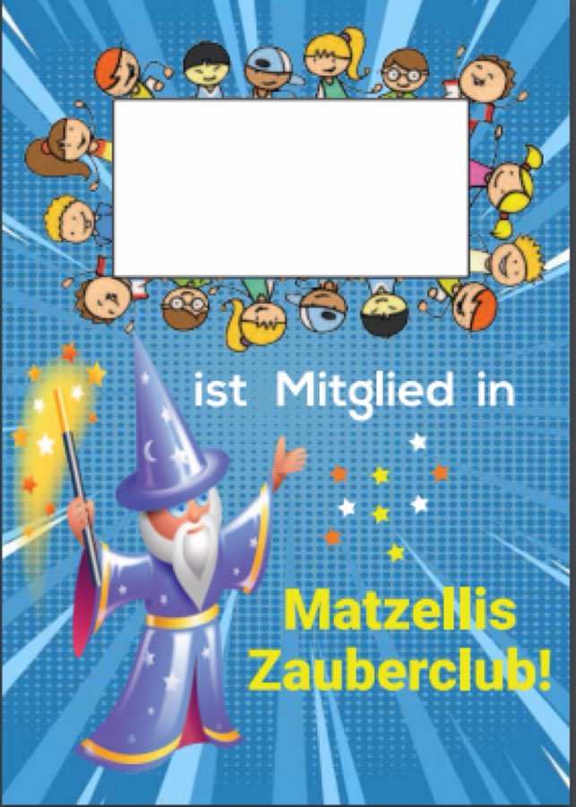 Illustration: Werde Mitglied in Matzellis Zauberclub